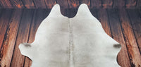 Small Grey Natural Cowhide Rug 6.2ft x 5.5ft