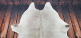 Small Grey Natural Cowhide Rug 6.2ft x 5.5ft
