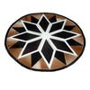 Give your house a luxurious, contemporary look with a genuine cowhide patchwork rug.