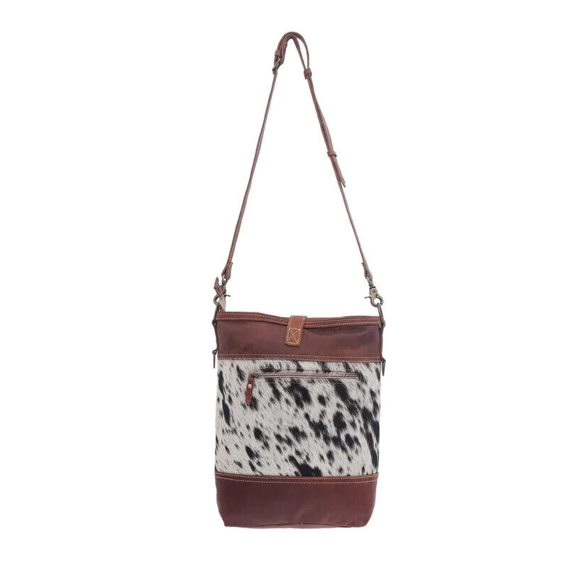 Speckled Cowhide Shoulder Purse