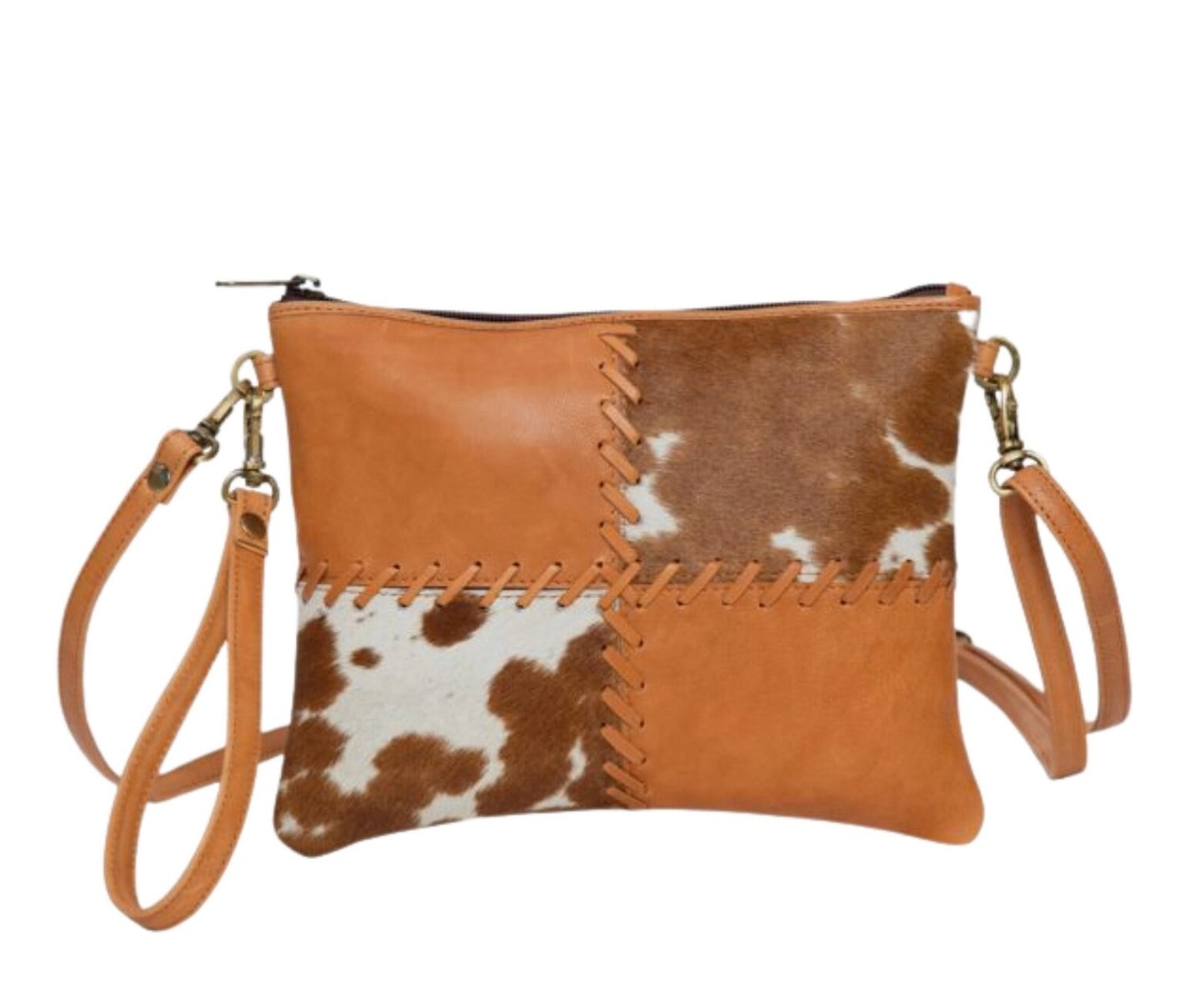 Natural Cowhide Clutch Purse