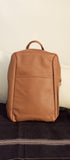 Genuine Brown Leather Laptop Backpack