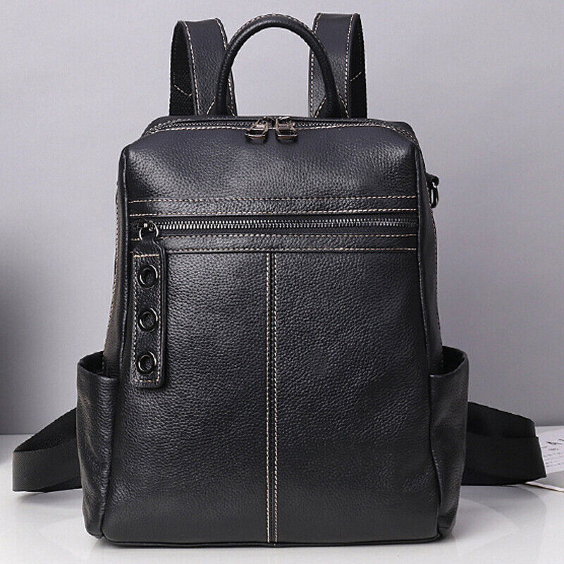 Real Leather Backpack Travel Bag
