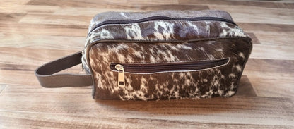 Natural Cowhide Toiletry Bag