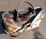 Cowhide Duffle Bag Speckled Tricolor