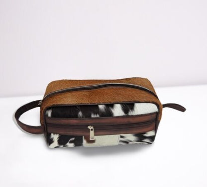 Cowhide Cosmetic Bag