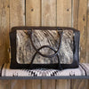 Real Cowhide Grey Weekender Bag