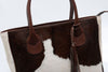 Dark Cowhide Tote Bag