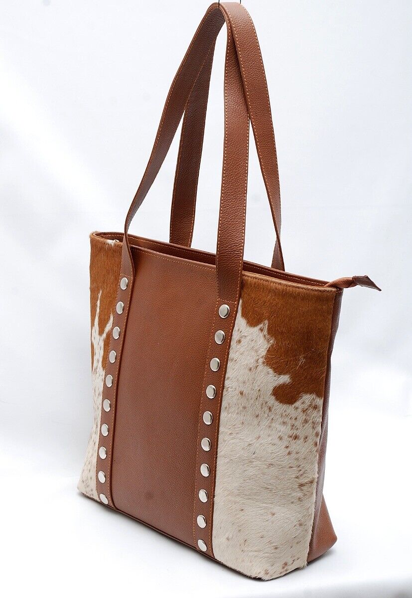 Cowhide Ladies Shoulder Bag