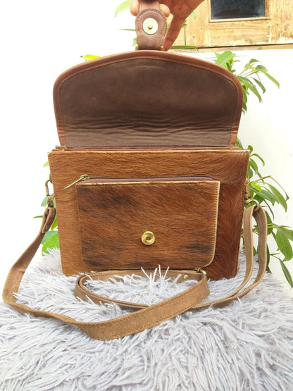 Western Cowhide Crossbody Bag