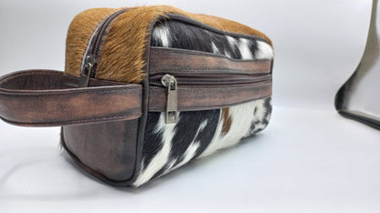 Natural Cowhide Toiletry Bag