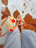 Handmade Rattan Pompom Shoulder Bag for Summer