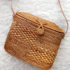 Brown Handwoven Rectangle Rattan Bag Bali