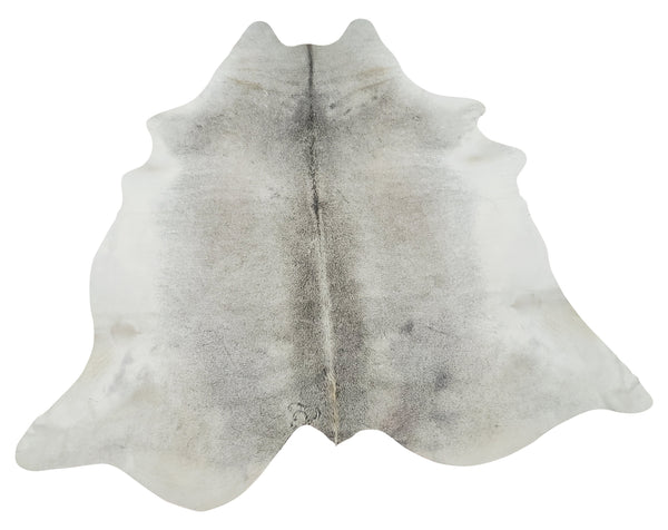 This natural cowhide rug in exotic light grey will bring so many compliments and really adds neutral character to the room, it's a super cool piece.