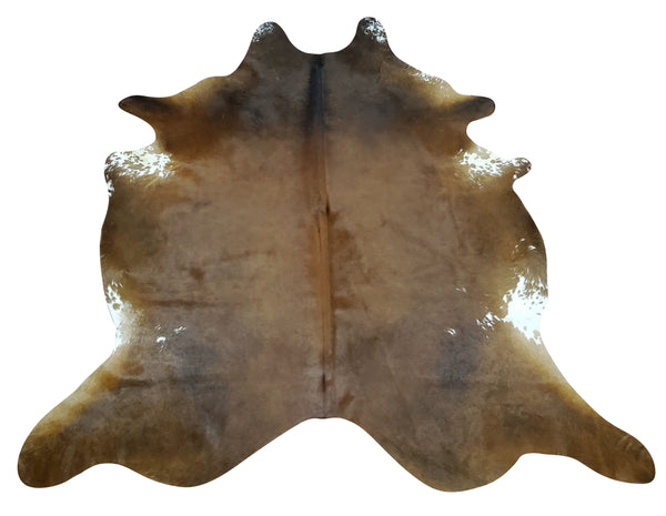 This cowhide rug will amaze everyone, it is of beautiful quality! It’s absolutely stunning brown mahogany very soft to touch and smooth to walk. 