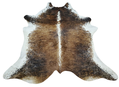 Love this tricolor brindle cowhide rug, home stage, or realtor with lots of staging to do, this midcentury modern style is a must to have and goes with any decor