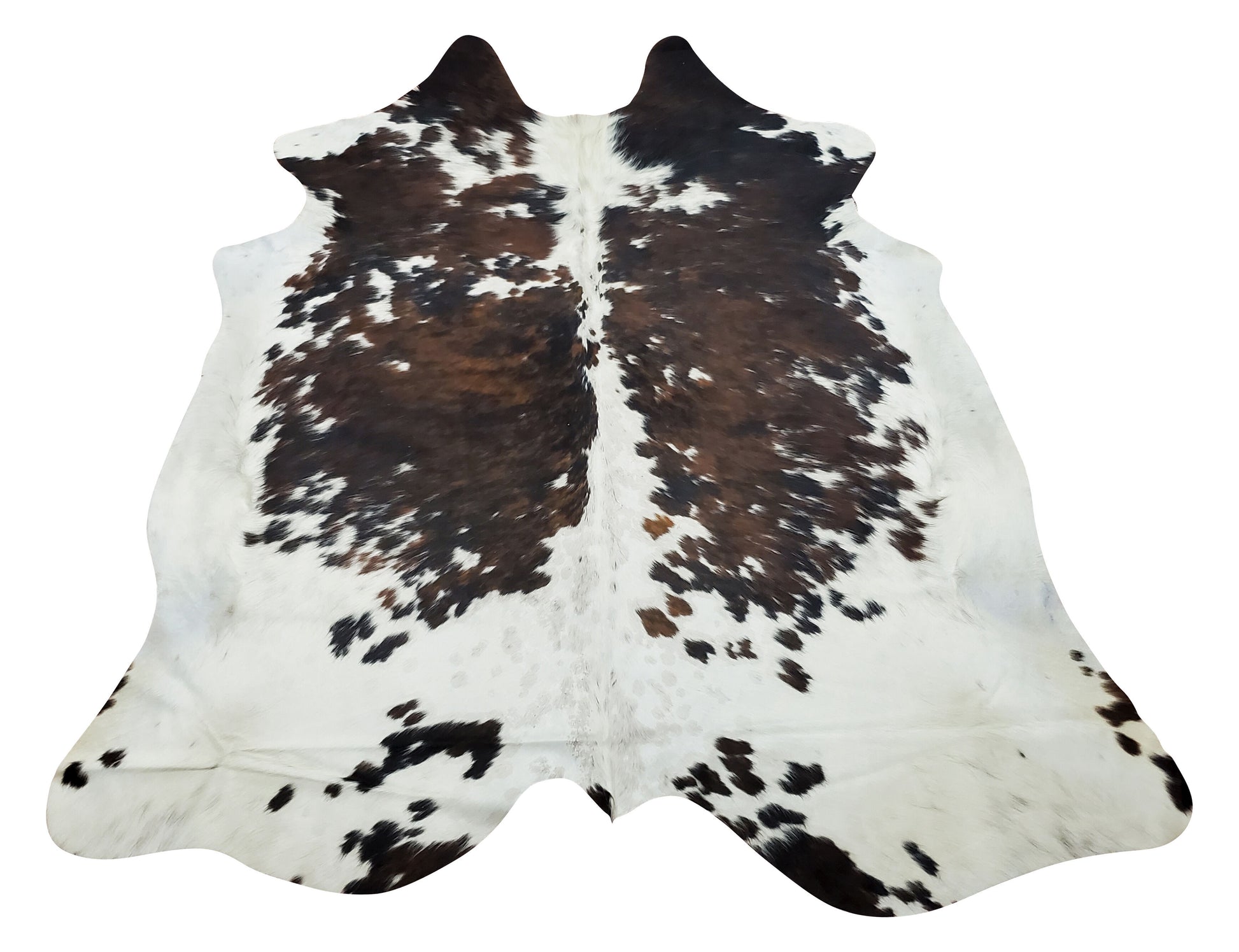 A cowhide rug is a great way to add a natural touch to your home, these speckled patterns are very soft to the touch and smooth to walk on.