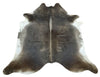how to place  a cowhide rug
