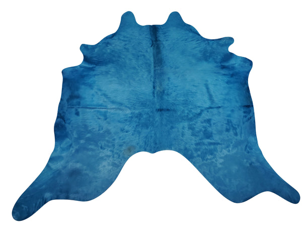 This dyed turquoise cowhide rug will change the whole look of the room, it is absolutely stunning, love it! great quality and the perfect size