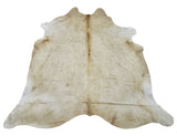 Exotic light beige cowhide rug for your souther style living room or modern interior. 