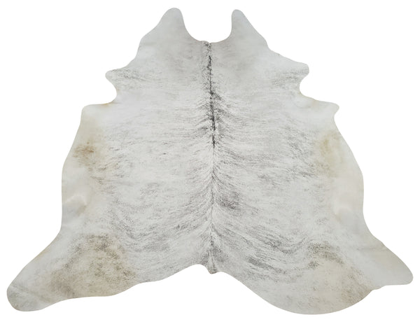A beautiful gray brindle cowhide rug perfect for layering with another rug, it will complement any interior very soft and smooth and back finished