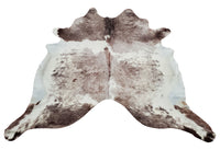 Our trending brown white cowhide rug beautiful ideal for filling your home with a charming rustic style, which is also very versatile as it can be used as carpet