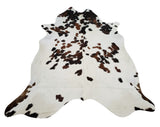 These cowhide rugs are very soft/pliable and not stiff at all which makes these great for upholstery, draped over furniture or even wall decor.