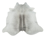 Grey ivory cowhide rugs for country house.
