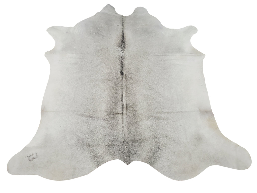 Natural Medium Grey Cowhide Rug 7ft X 7ft