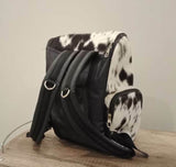 From cowhide flap bag to cowhide overnight bag, each is handcrafted using real hair on cow fur and premium leather, free shipping, perfect outdoor expeditions