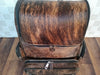 Dark Brown Cowhide Backpack with Hair On Hide