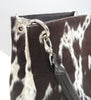 Cowhide Purse Black White