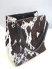 Cowhide Purse Black White