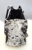 Cowhide Purse Black White