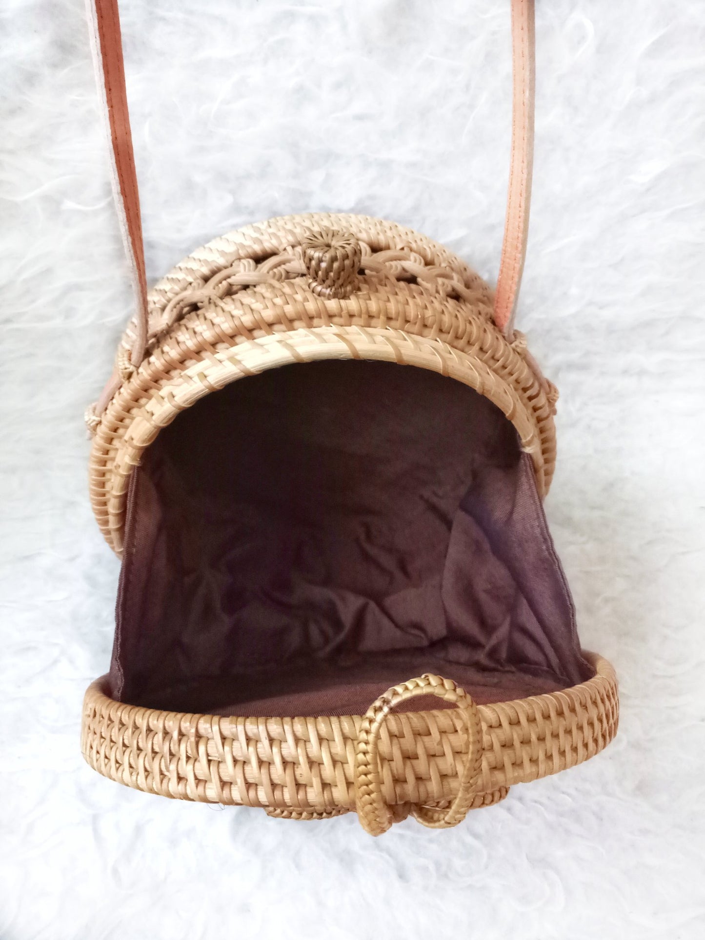 Round Rattan Bag Ubud Wicker