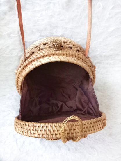 Round Rattan Bag Ubud Wicker
