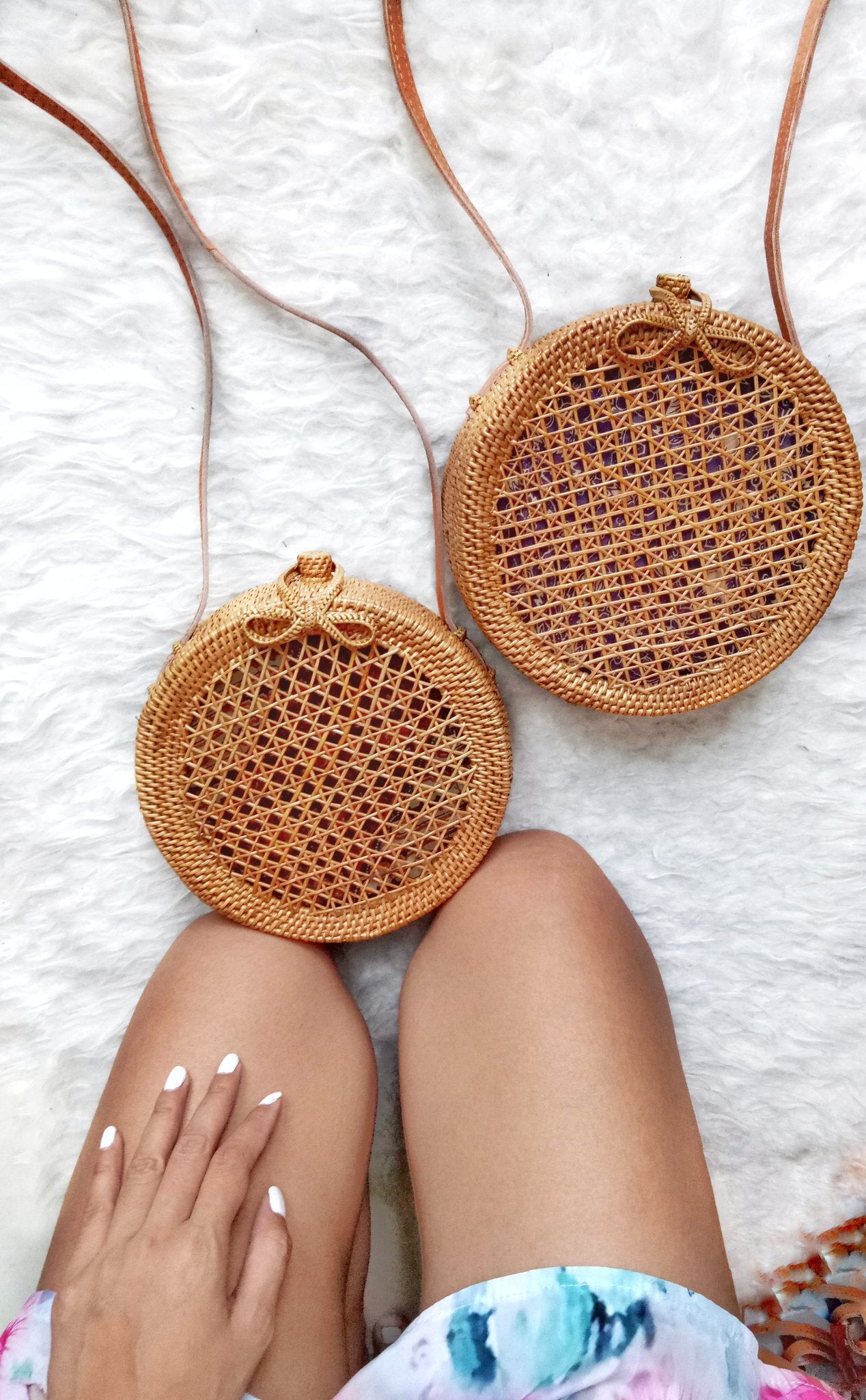 rattan clutch bag 