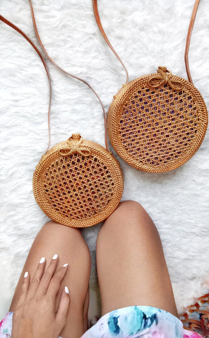 rattan clutch bag 