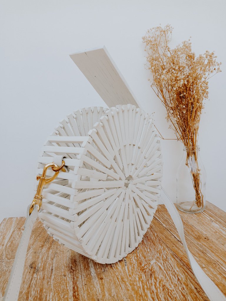 wicker basket bag