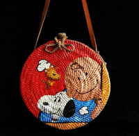 Snoopy Vintage Rattan Bag