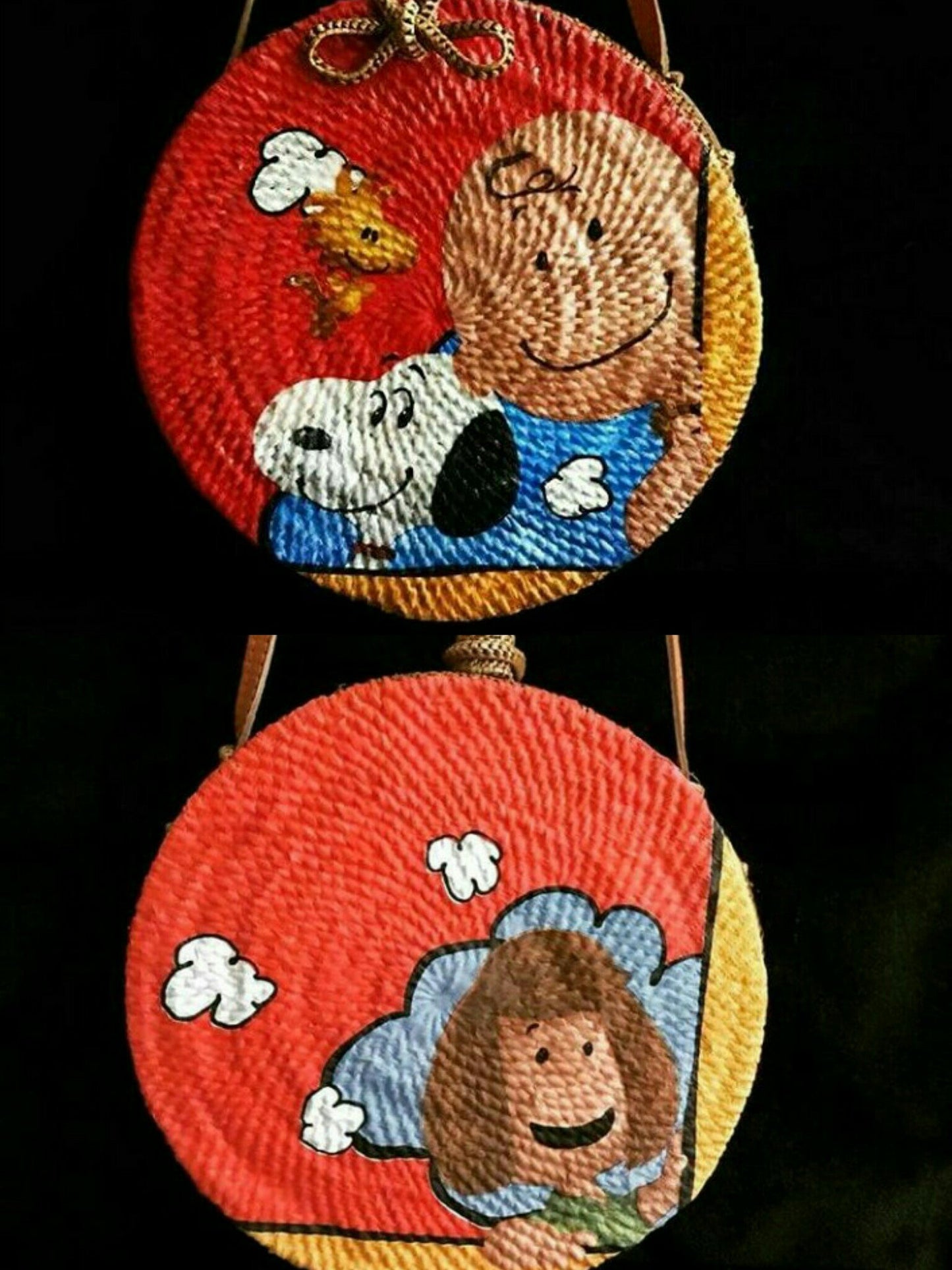 Snoopy Vintage Rattan Bag