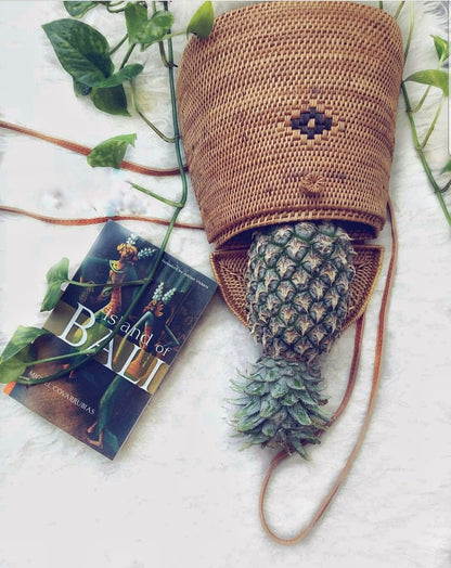 Rattan bag bali beach style 