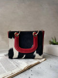 Cow hide Bucket Bag Real Leather Hair On Hide Free Shipping