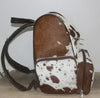 Cowhide Diaper Bag Backpack Western Cow Print