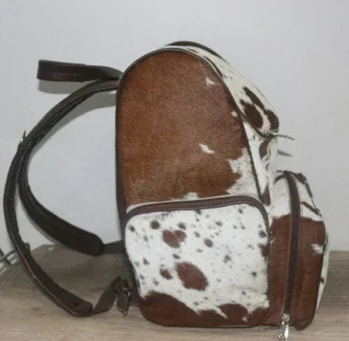 Cowhide Diaper Bag Backpack Western Cow Print