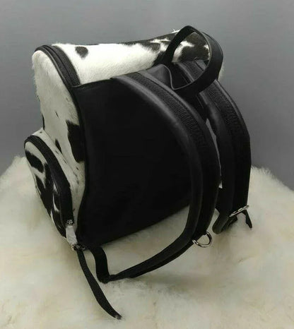 Cowhide Skin Backpack Hair On Hide Leather Travel Backpack