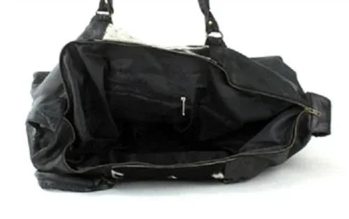 Cowhide Overnight Bag Travel Gym Duffle Leather