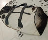 Cowhide Weekender Travel Bag Leather Duffle