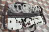 Cowhide Luggage Bag Hair On Hide Leather Travel Duffle