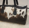Cowhide Weekender Travel Bag Leather Duffle